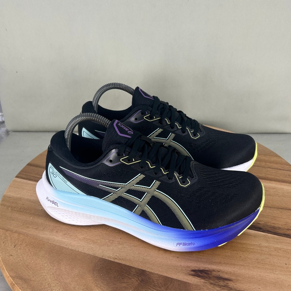 Asics Gel Kayano 30 Womens Running Shoes Black Glow Yellow 1012B357 Size 9